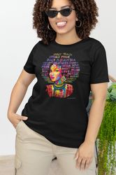 Black is Beautiful Neon, Ethnic T Shirt, Black Female T Shirt, Summer Collection Tee Shirt, Women's Apparel Gift, BUY NO