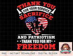 Veterans 4th Of July Thank You American Flag png, instant download, digital print