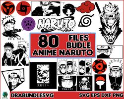 Naruto Characters Cartoon Anime Movie SVG Bundle | Anime bundle SVG, Instant Download