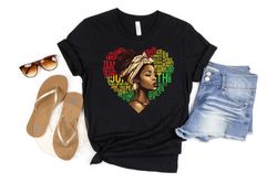 Juneteenth Heart Shirt, Black Owned Shop, Juneteenth Women's Tee, Juneteenth Freeish T-Shirt, Black Culture Shirts, Blac