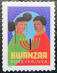 100 Kwanzaa 2022 Unused US Forever First Class Flowers Wedding Invitation Celebration Anniversary Envelope Greeting Card