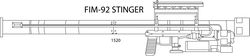 FIM-92 STINGER LINE ART VECTOR FILE NEW Black white vector outline or line art file