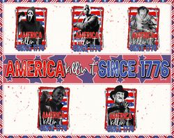 Horror Movie Fourth Of July Png, Bundle, America Killing It Since 1776 Png, Horror Independence Day Png, America Freedom
