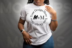 Bella Canvas 3001 White T-Shirt Mock Up ,Black Woman Mock Up ,African American Models , Woman Lifestyle ,Black Woman Fas
