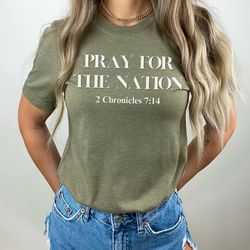 Pray for the nation Unisex Jersey Short Sleeve Tee, Christian Tshirts, Faith T-shirts, Faith gifts, faith based t-shirts