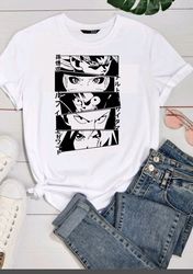 cool anime white t-shirt design svg,png t-shirt printing black and white