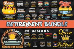 Retirement Bundle SVG 30 Designs Retirement Bundle SVG 30 Designs