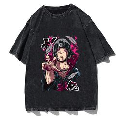 Unisex oversized vintage anime Shirt, Anime Japan T-Shirt, Anime Washed Cotton T Shirt, Anime Lover Gift, Retro Anime Te