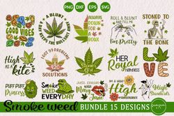 Weed Marijuana Cannabis Bundle SVG