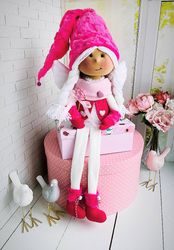 Handmade Doll. Rag Doll. Soft Doll. Tilda doll. Art Collectible Doll. Gift. Nursery ornament.