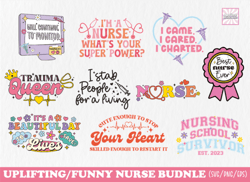 Funny Groovy Nurse Bundle SVG Design Funny Groovy Nurse Bundle SVG Design