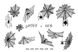 Spiders and Spider Web Bundle Svg Spiders and Spider Web Bundle Svg