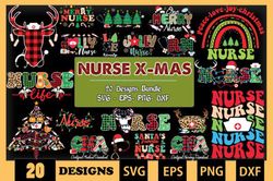 Nurse Christmas Bundle SVG 20 Designs Nurse Christmas Bundle SVG 20 Designs