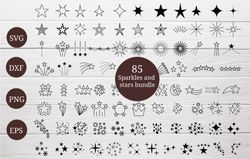 85 Sparkles and Stars Bundle SVG 85 Sparkles and Stars Bundle SVG