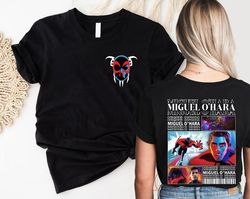 Spider-man 2099 Two-Sided Shirt, Across the Spider-Verse Tee, Miguel O'Hara Shirt, Spider-man Comfort Color T-Shirt, Spi
