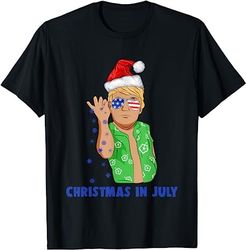 Funny Trump Santa Claus Salt Christmas In July T-Shirt Gift T-Shirt