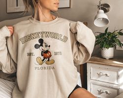 Vintage Disneyworld 1971 Sweatshirt, Mickey Mouse Sh