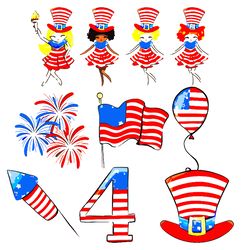 Fourth Of July Bundle Svg, 4th of July SVG, Independence Day Svg, American svg, Patriotic Svg, USA svg Digital Download