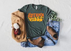 Autumn Vibes Lettering Shirt,2022 Cute Fall Sweatshirt,2022 Fall Vibes Shirt,Hallowee