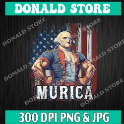 4th of July Patriotic Funny George Washington July 4th Png, Trending Png, Popular Printable Png, PNG High Quality, PNG