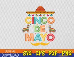 Cinco De Mayo Sombrero Mexican Fiesta 5 de Mayo Svg, Eps, Png, Dxf, Digital Download