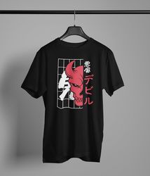 Unisex Japanese Demon T-shirt , streetwear, japanese streetwear, grunge, goth, alternative, alt, grunge shirt