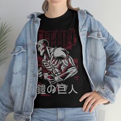 AOT Armored Titan T-Shirt, Graphic Anime Shirt, Gym shirt,  Anime Unisex T-Shirt, Anime Manga Shirt, Anime Lovers Shirt,