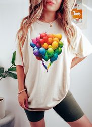 retro comfort colorful balloons shirt,  pride balloons shirt,  funny lgbtq shirt,  wate
