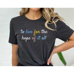 To Live for the Hope T Shirt, Midnights Album Shirt, Taylor Swiftie Merch, Live For The Hope Taylor Shirt, Taylors Versi