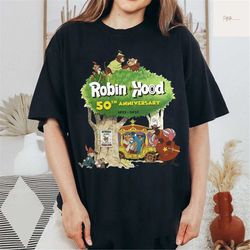 Robin Hood 50th Anniversary Shirt, Robin Hood Shirt, Disney T-shirt, Robin Hood and Friends, Robin Hood T-shirt, Disney