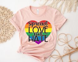 Spread Love Not Hate Shirt, Say Gay Tee, Gay Rights T Shirt, Human Rights Shirt, Equality