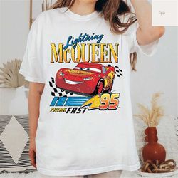 Lightning Mcqueen Shirt, Disney Cars Shirt, Disney Shirt, Disney Pixar Shirt, Retro Cars Birthday Shirt, Cars Shirt
