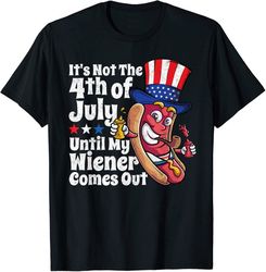 Hot Dog Wiener Comes Out Shirt, 4Th Of July Shirt, Humor Gift Shirt, Independence Day Shirt