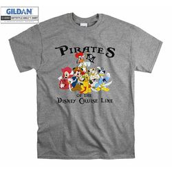 Disney Pirates Of The Caribbean Crewneck T shirt Hoodie Hoody T-shirt Tshirt S-M-L-XL-XXL-3XL-4XL-5XL Oversized Men Wome