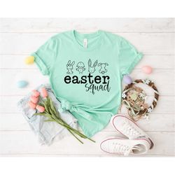 Easter squad shirt, easter shirt,  bunny shirt, Egg Shirt,  Bunny with Glasses, Bunny Lover Gift, happy easter, easter o