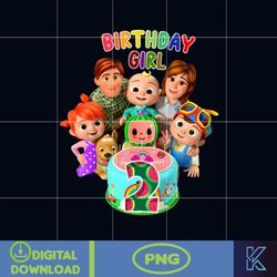 Cocomelon Birthday Png, Melon Birthday Png, ABC Birthday Png, Coco Birthday Png, Digital download