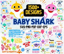 Baby Shark bundle SVG, school New Baby Shark svg eps png, for Cricut, Silhouette, digital, file cut beast saller .
