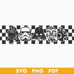 Checkered Star Wars Svg, Family Trip 2023 Svg, Star Wars Svg, Png Dxf Eps Digital File