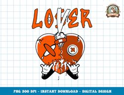 loser lover heart dripping dunk low orange black matching  copy