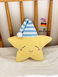 star pillow plush pattern / amigurumi pattern / plush pillow crochet pattern / beginner crochet patterns / crochet star