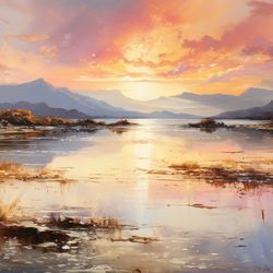 Pastel Horizon: Serenity of a Sunrise