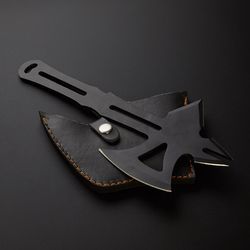Handmade D2 Steel Custom VIKING EAGLE Art Hatchet Camping Axe Knife Throwing Axe