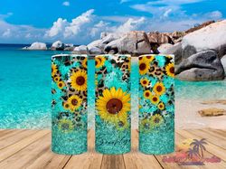 Country Sunflowers and Glitter Tumbler,Country Sunflowers and Glitter Skinny Tumbler,Awareness Tumbler
