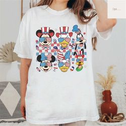 4th Of July Shirt, Mickey And Friends Shirt, Fourth Of July Shirt, America 1776, Independence Day, Mickey Shirt