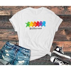 Pride Shirt, Different shirt, Pride tee, Pride Month, lgbtq shirt, anti racism shirt, rainbow shirt, Bisexual Pride Shir