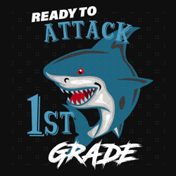 Ready To Attack 1st Grade, Baby Shark Svg, Birthda