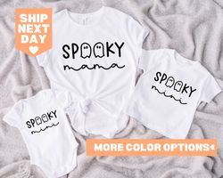 Spooky Mama and Spooky Mini Shirt, Halloween Mommy and Me Shirt, Matching Mommy and M