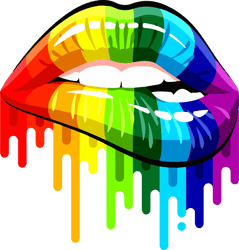 Lips Pride Svg, Gay svg, Pride svg, Rainbow svg, Lesbian svg, LGBT svg, Gay Festival Outfit svg Digital Download