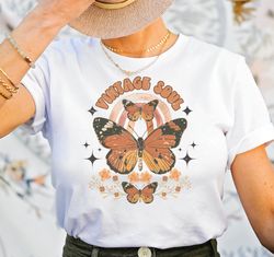 Vintage Soul Butterfly Shirt, Vintage Soul Floral
