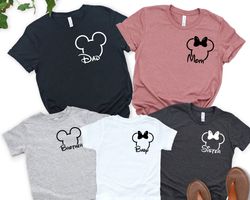 Disney Family Shirts, Mickey and Minnie Pocket Shirt, Disneyworld Family Shirts, Custom Disney Vacation Trip Shirts, Dis
